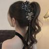 Women'S Party Hair Accessories Luxury Super Sparkling Sunflower Butterfly Tassel Hair Clip Elegant Shark Hair Claws  Headwear