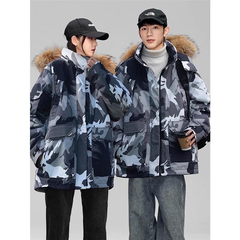 

SNOWFLYING 2024 Зимняя короткая пуховая парка для пары X40146886FX XL