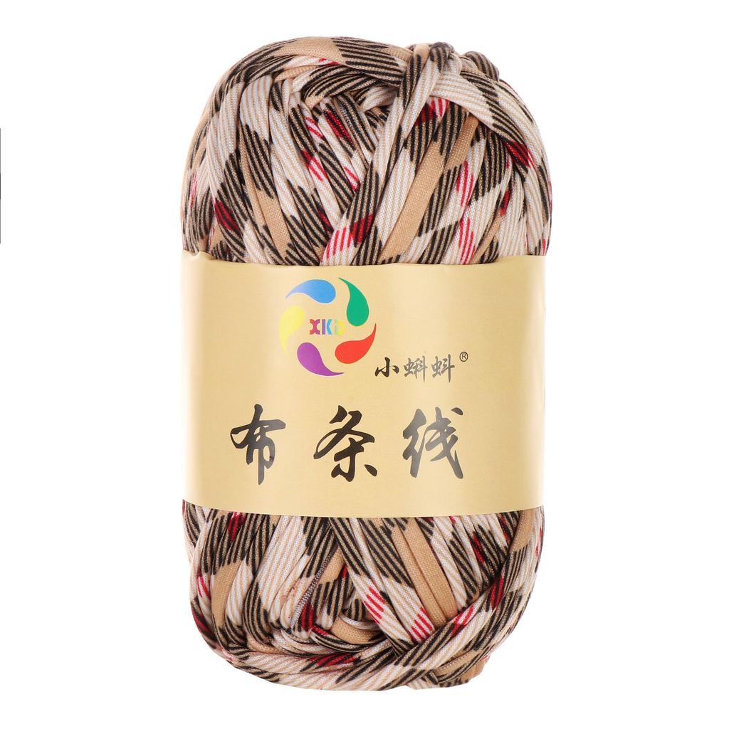 Needlework Knitting Crochet Yarn Printed Fabric Strips Line Colorful Segment Dyed Fabric Strips Line Handmade Diy Knitting Yarn Ball