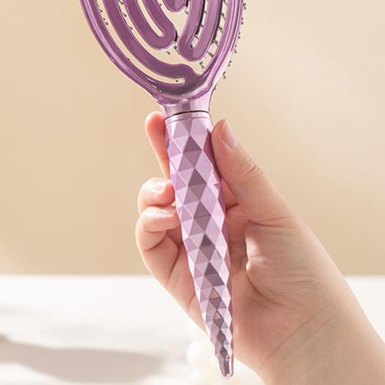 Vented Hair Brush Portable Anti-static Thin Thick Curly Long Wet Dry Hair Paddle Brush Scalp Massage Hair Styling Detangling Comb