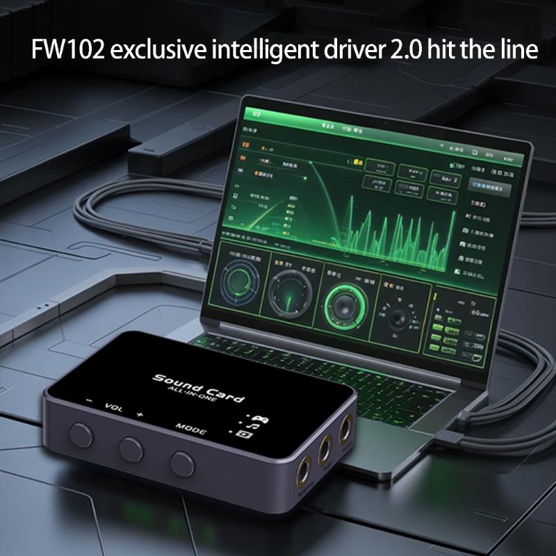 Professional Portable Sound Card Type C Docking Station With Virtual 7.1 Surround For PC Laptop And Mobile Devices