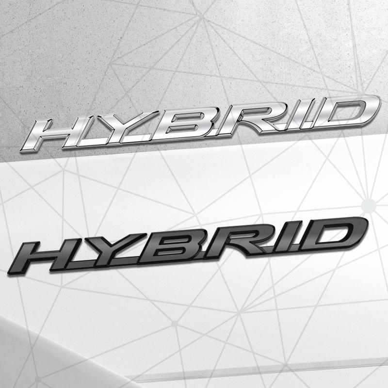 3D Auto Metal HYBRID Badge Car Rear Trunk Emblem Sticker LOGO Decor For Lexus RX450h ES300h IS300h LS500h NX300h Body Styling