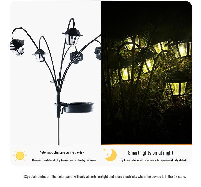 Solar Hexagonal Outdoor Lantern: Waterproof Yard & Garden Atmosphere Light