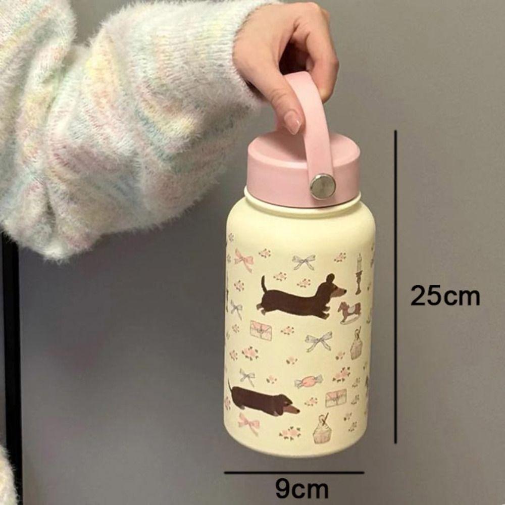900ml Vakuový hrnek Kreslený pes Čajový hrnek Nový Izolovaný hrnek Narozeninový dárek