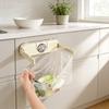 Plastic Trash Bag Holder Wall Mount With Foldable Design For Kitchen And Bathroom Storage