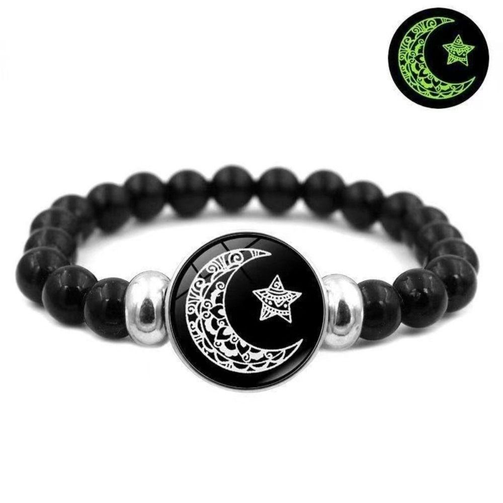 Svítící náramek Slunce Měsíc Řetízek na ruku Módní párové náramky Párové šperky Dárek