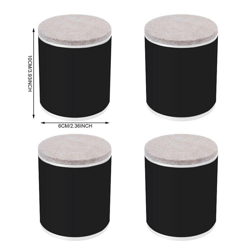 Piedini per letto in acciaio al carbonio, piedini di supporto rotondi per il comodino, nuovi piedini di sollevamento per mobili per letto da 4 pezzi