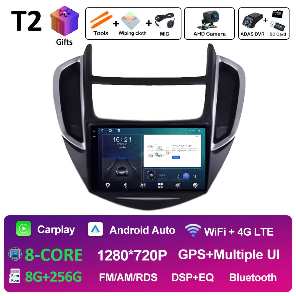 Wireless Carplay pentru Chevrolet Trax 2014 2015 2016 Radio Player Bluetooth DSP Stereo Android Auto 2.5D Ecran tactil Unitate principală 4G