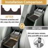 Center Console Liner for Hyundai Kona Accessories (SEL Convenience, N-line, Limited) 2024 2025, Cup Holder Mat, Non-Slip Dust Interior,  Rubber