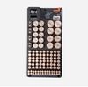 Battery Storage Rack with Tester - 116-Grid Lidless Organizer