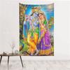 Radha Krishna Love Indian Posters Tapestry Printed Room Decor Beautiful Art Wall Decoration