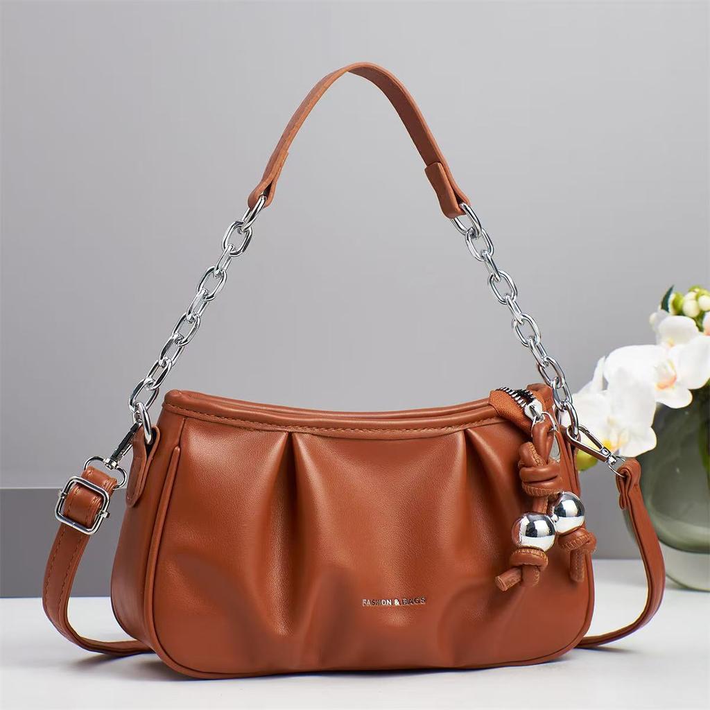 New Pleated Fashionable Cloud Bag Simple High-value Xiaoxiangfeng Handbag High-value Single-shoulder Crossbody Bag