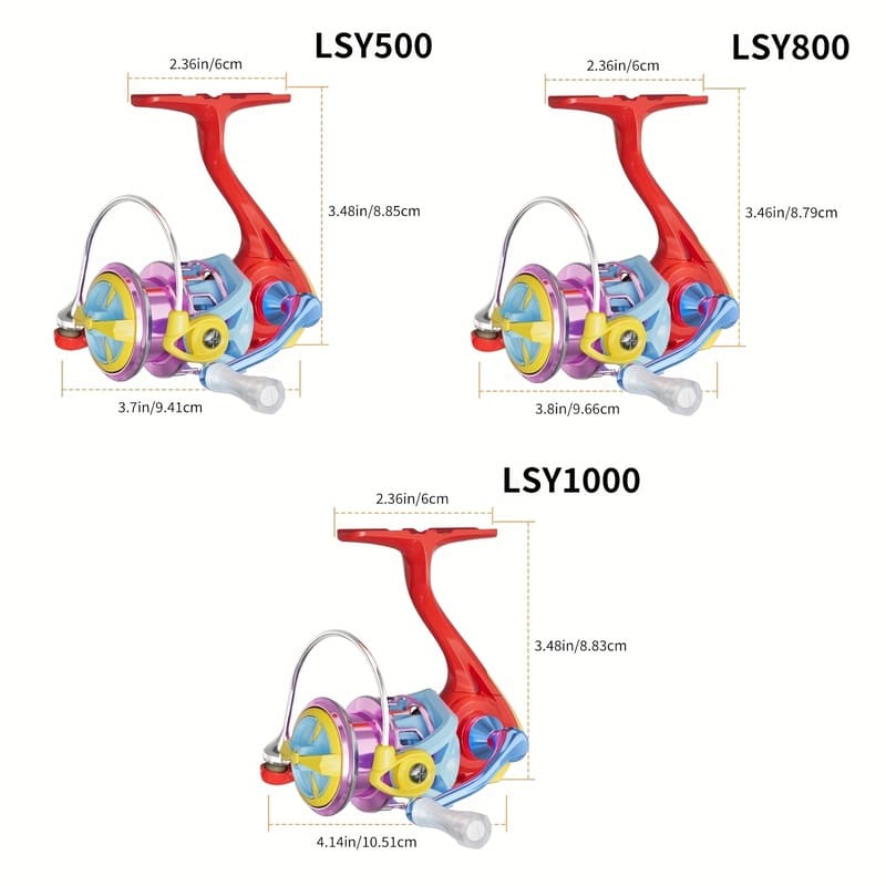 Multicolor Carbon Fiber Saltwater and Freshwater Spinning Reel High Speed Gear Ratio Anti-corrosion Stainless Steel Material Perfect Gift