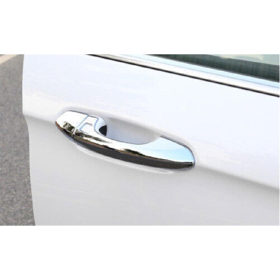 8X For Ford Edge Car Outside Door Handle Cover Trim Bright Chrome 2015- ABS