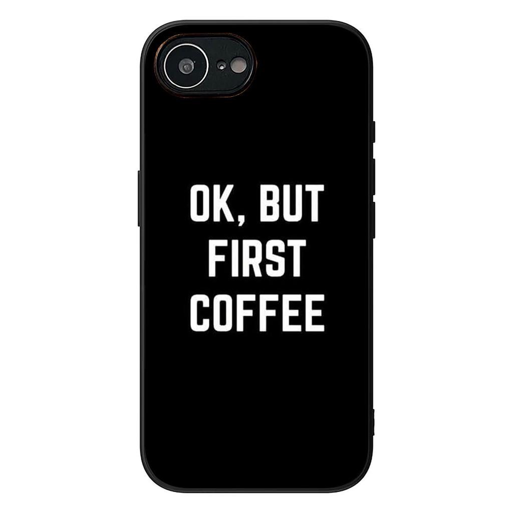OK But First Coffee Book Phone Case for Apple iPhone 12 13 Mini XS 11 Pro Max 7 8 Plus + XR 8+ X SE 2020 SE3 Cover Casing