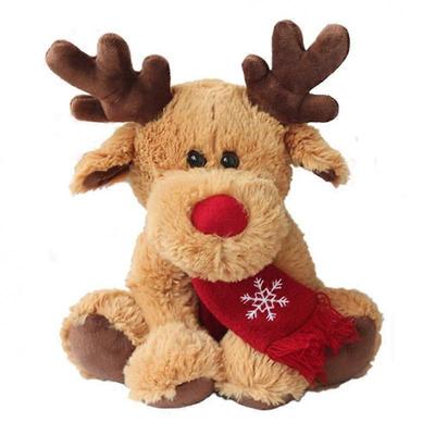 ZENGO Stuffed Plush Reindeer Dolls, Christmas Elk Stuffed Animal Toys Animal Stuffed Plush Dolls Christmas Birthday Gifts for Kids