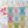 5Sheet Self-Adhesive Index Label Sticker Personalized Bible Journaling Tabs Flag