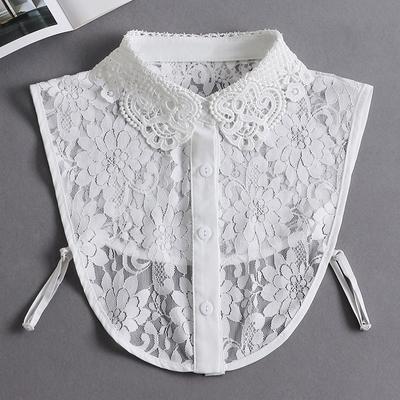 Fake Collar Versatile Fake Collar Sweater Decorative Shirt Collar Bottom Lace Chiffon Cotton Doll Collar