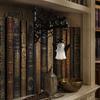 Creative Reading Corner Gift Halloween Library Lantern, Gothic Decorative Bookshelf Lamp, Vintage LED Style Accent Book Nook Light for Bookworms, Home