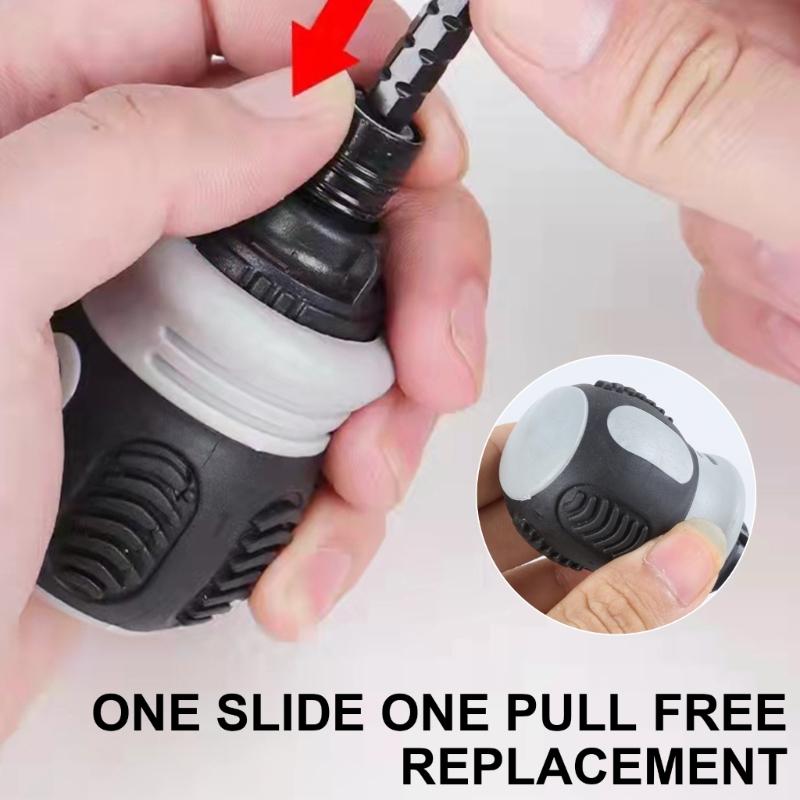 Ratchet Screwdriver Set Household Screwdriver Home Repair Tool Kit Disassemble Telescopic Rotating Ratchet Screwdriver