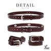 Laquest Western Cowhide Leather with Braided Casual Style Dark Men's Belt, Concho, Leather, (3. Brown)