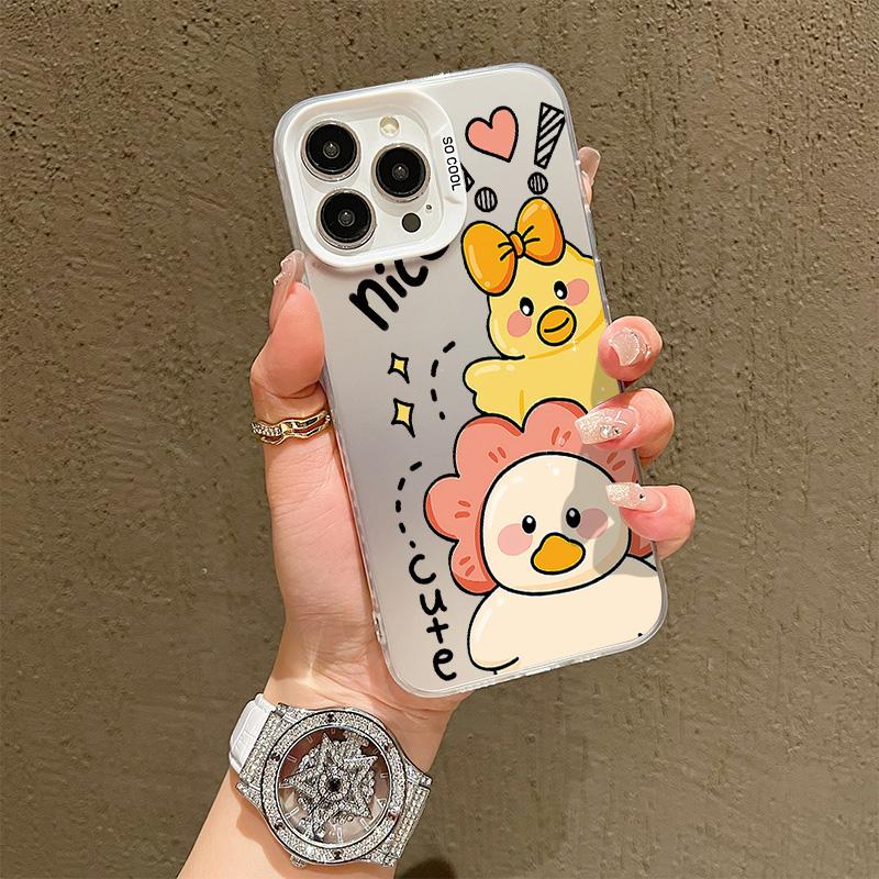 

Silicone Case For Realme C35 C33 C31 C30 C21 iPhone 17 16 15 14 13 12 11 Samsung A06 A16 A26 A36 A56 Cover DIY Painted Cartoon Shockproof Phone Bumper Infinix Hot 30