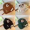 Cute Plush Dog Backpack For Kids Adorable Cartoon Design Lightweight And Comfortable For Preschool
