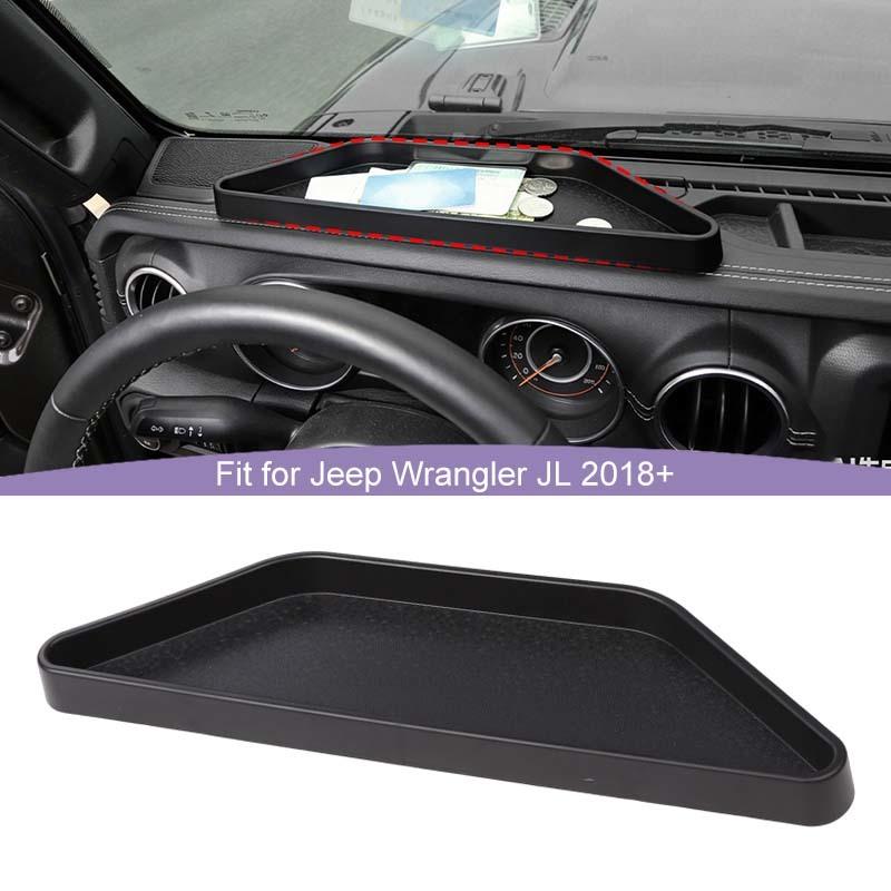  Central Control Panel Phone Holder Organizer Storage Box Container For Jeep Wrangler JL JT Gladiator 2018 Up Stowing Tidying Accessories
