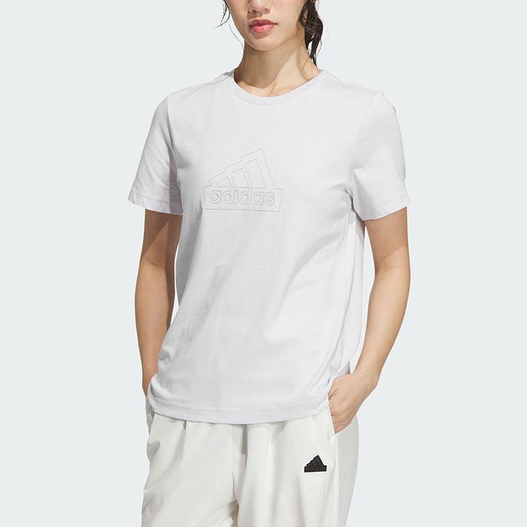 New Adidas T Shirt Women's Symbol Gray IM8838