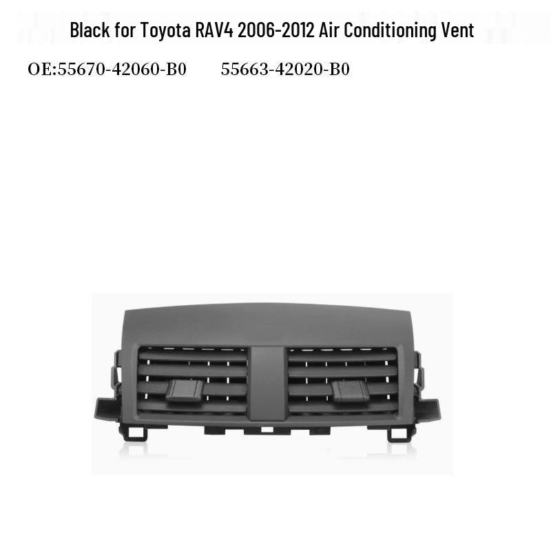 

Compatible Black Air Conditioning Vent for Toyota RAV4 (2006-2012) - Part 55670-42060-B0 Includes 55670-42060-B0 and 55663-42020-B0