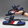 Fashion Summer New Slippers Men Flip Flops Beach Sandals Non-slip Casual Flat Shoes Slippers Indoor House Shoes for Men Outdoor Slides