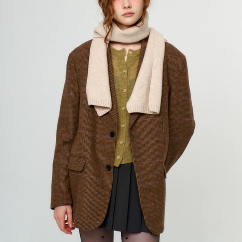 RAVEROUS Basic Schal Uni_Haferflocken