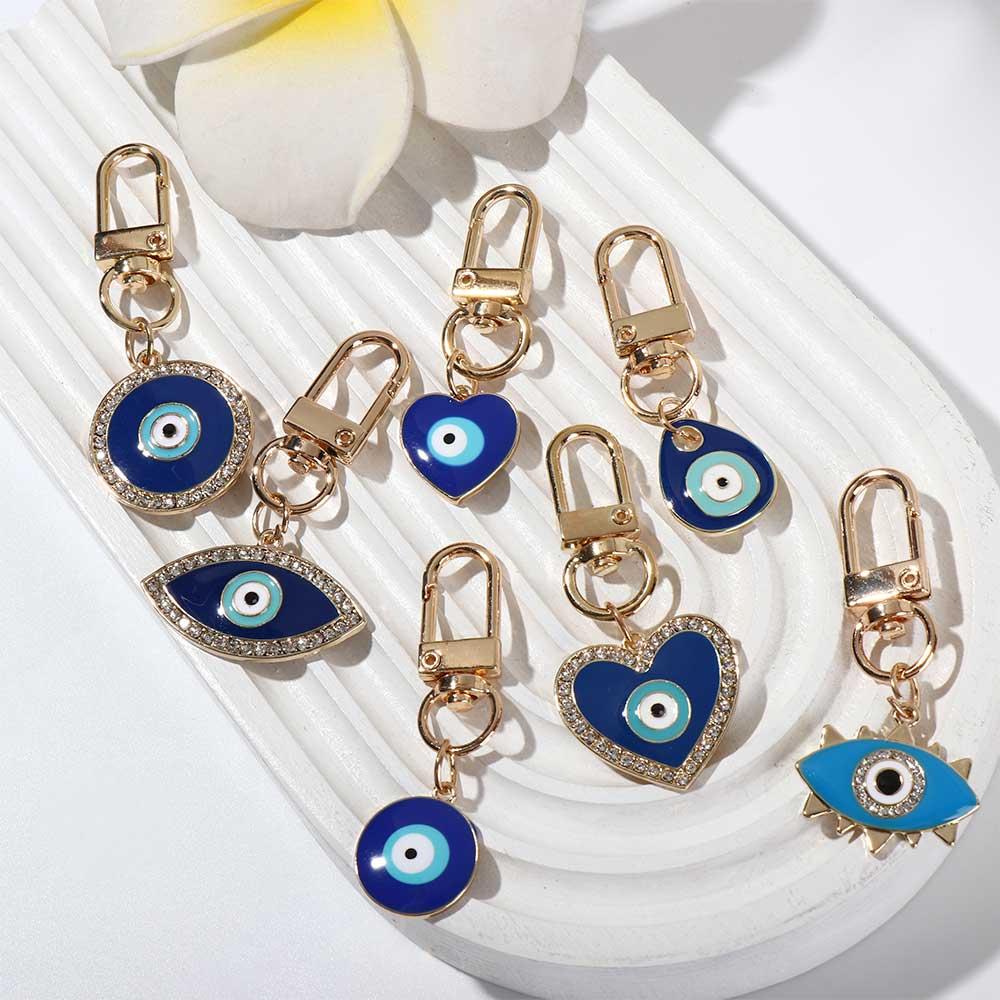 Phone Charm Key Ring Holder Hamsa Hand Keyring Car Keyring Evil Eye Keychain Blue Eye Key Chain