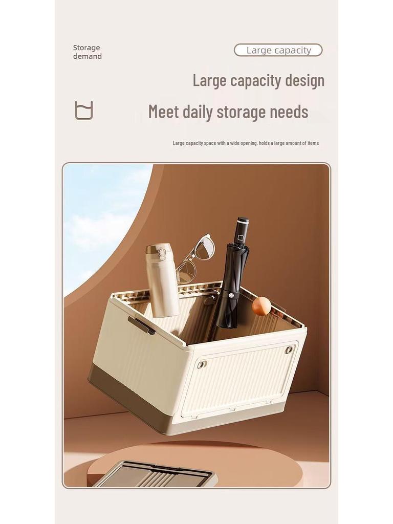 Rollbare Faltbare Aufbewahrungsbox mit Zugstange - Staubdichter Seitlich zu Öffnender Organizer für Studentenwohnheime