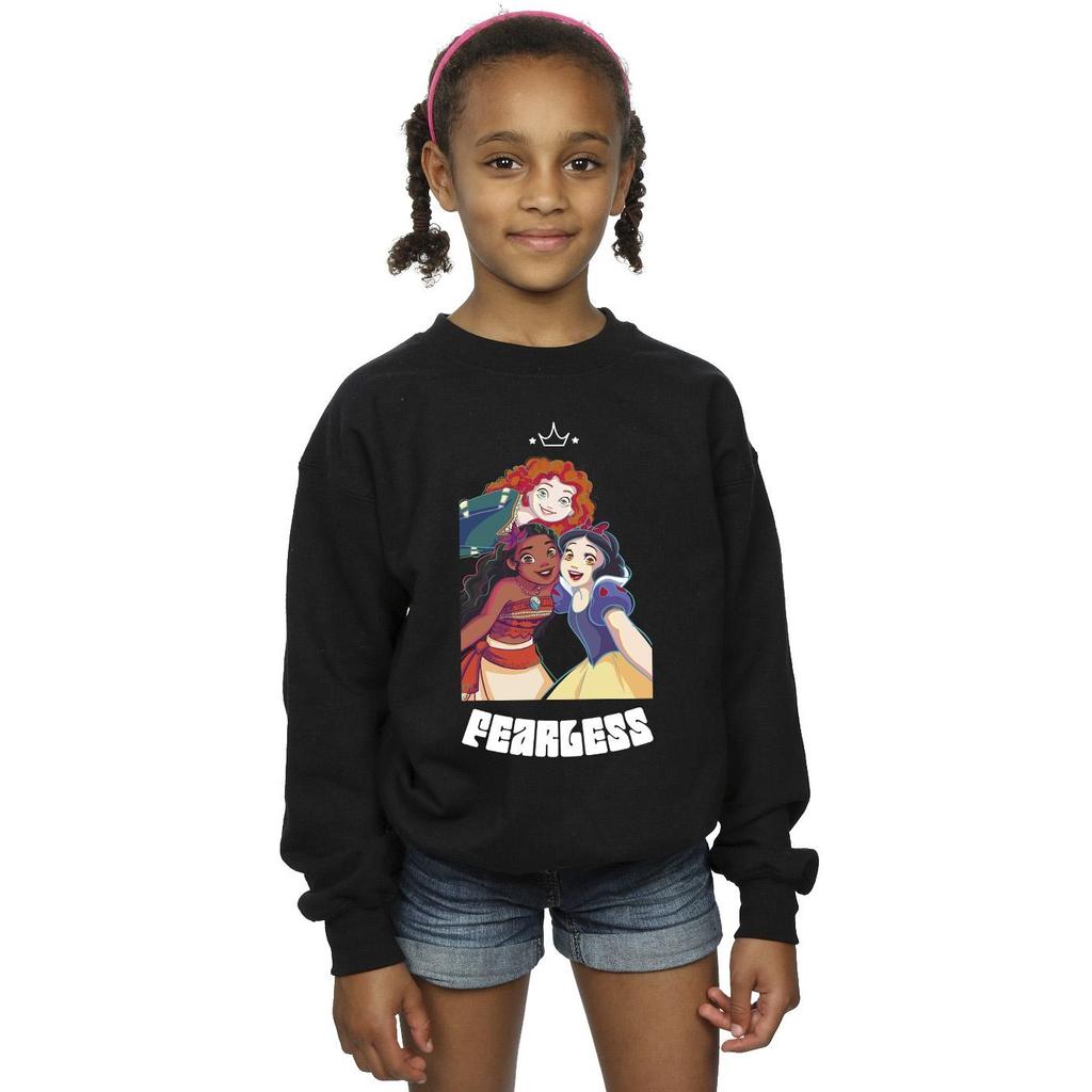 Disney Girls Princess Fearless Sweatshirt