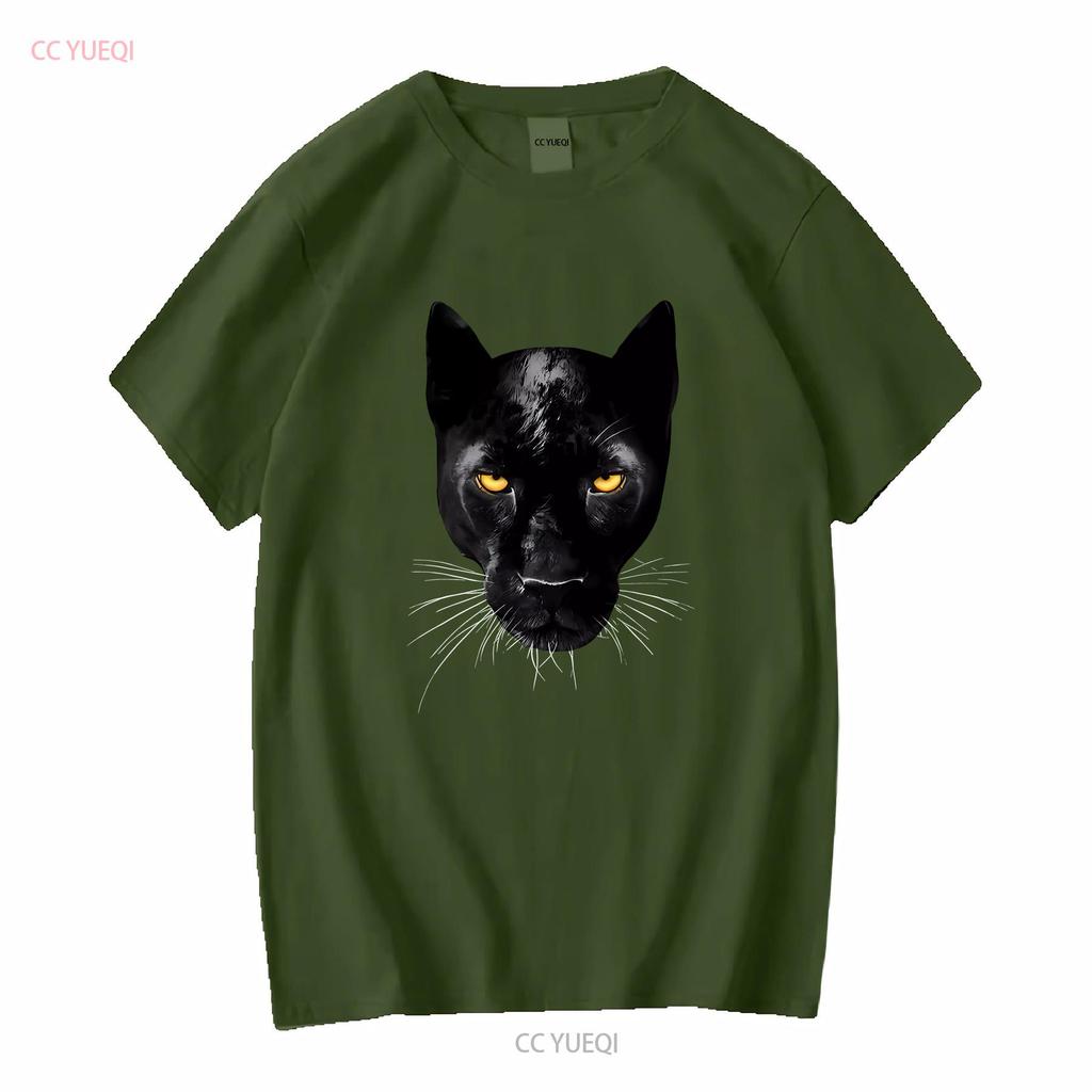 Tričko Pánská Móda Pantherův Pohled Streetwear Černé s dlouhým nebo krátkým rukávem vintage Prané Pružné Lehce Unisex móda