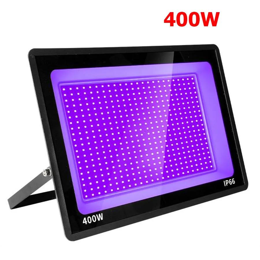 High Power 400W LED UV Black Light 100W 200W 300W UV Flood Light Outdoor 395nm LED UV Blacklight Floodlight for Glow Party Decor