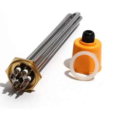 DN40/1.5" Electrical Immersion Heater Heating Element 220V/380V 3KW/4.5KW/6KW/9KW/12KW 304SS 8mm Tube for Water Tank
