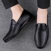 Leather Penny Loafers Men Casual Shoes Luxury Designer Dress Shoes Man Moccasins Vintage Slip On Flats Mens Driving Shoes 2025