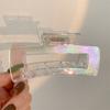 Elegant Mermaid Color Hair Claw Colorful Korean Cute Sweet Hair Clips for Women Hairpin Hair Accessories 2024 New Trendy