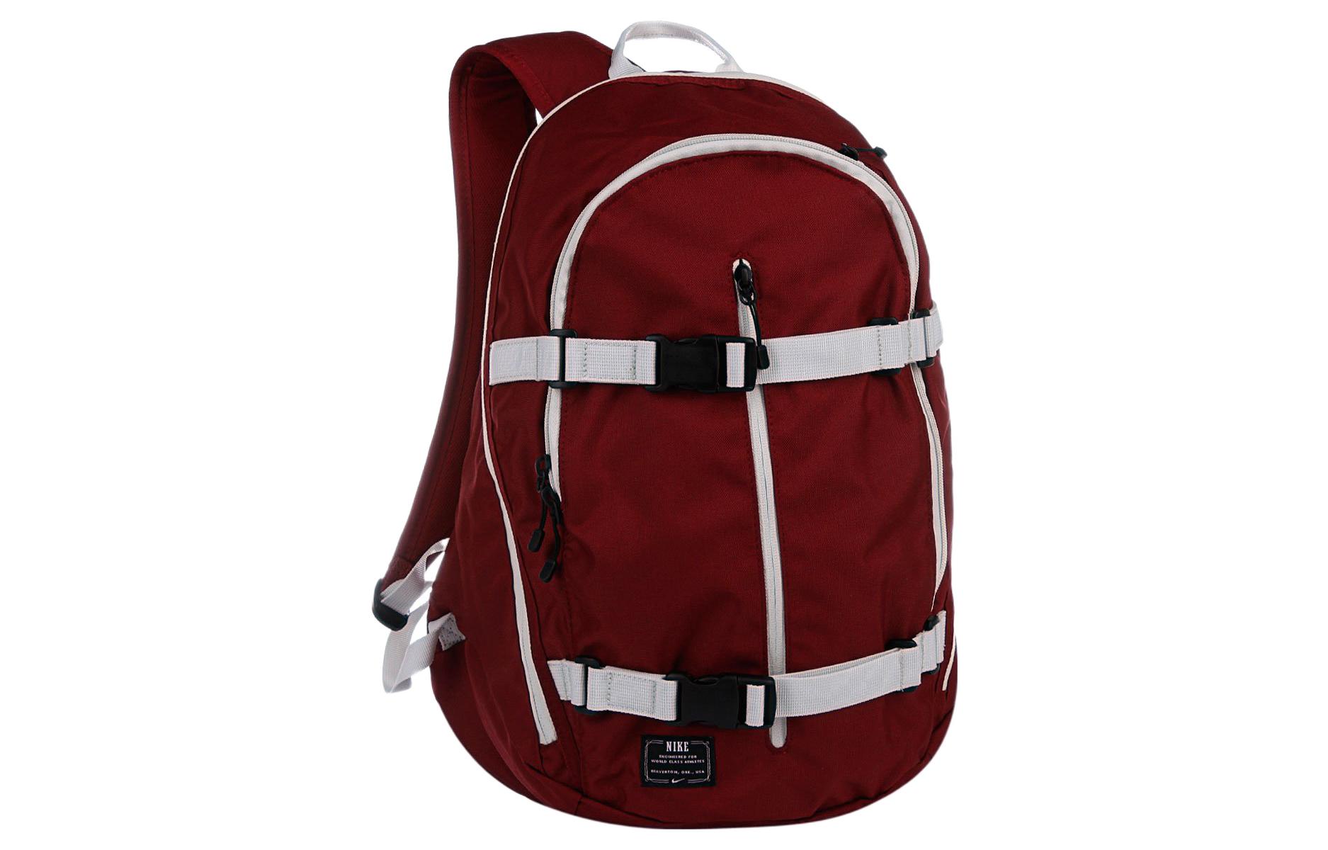 Nike Polyester Backpack Regular Unisex Maroon BA4586-677