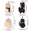 Cat Hand Towel Cute Embroidery Cartoon Hand Towel Hairless Strong Absorbent Kitchen Absorbent Cotton Towel Rag Towel