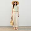 Qius Shui Yi Ren High-Waist Accordion Pleat Midi Skirt