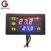 AC 110V 220V 12V 24V W3230 Podwójny Cyfrowy Termostat LED Regulator Temperatury Termometr do Wnętrz Domowego Piwowarstwa Inkubatora