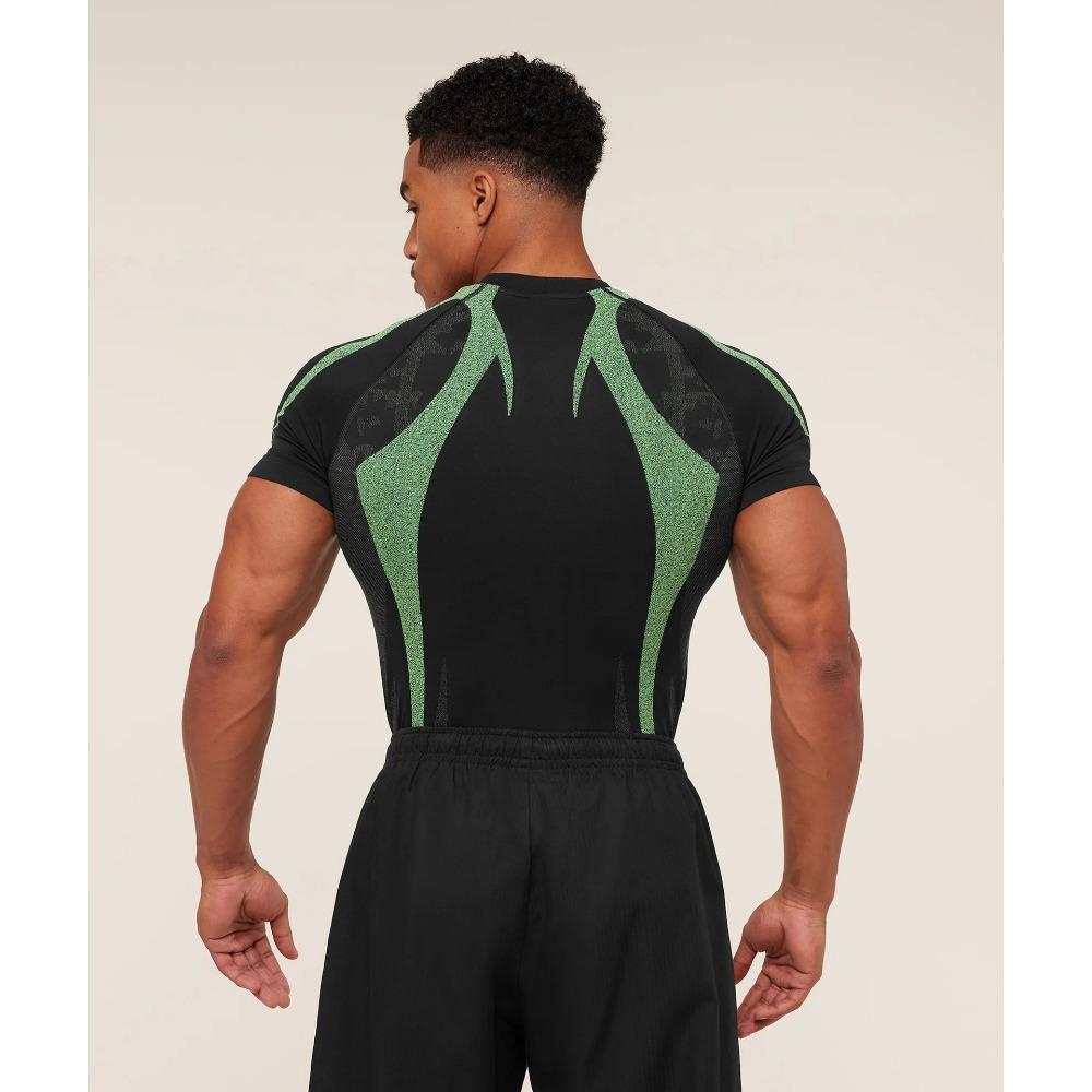 Short Sleeved Summer T-shirt Quick Drying Breathable Sports and Leisure Running Top Elastic Fitness