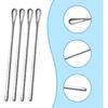 Stainless Steel Cocktail Stirring Spoons, Coffee Stirring Spoon,Tiny Salt Condiment Spoon, Drink Mixing Swizzle Stick 7.6-Inch, Set of 4