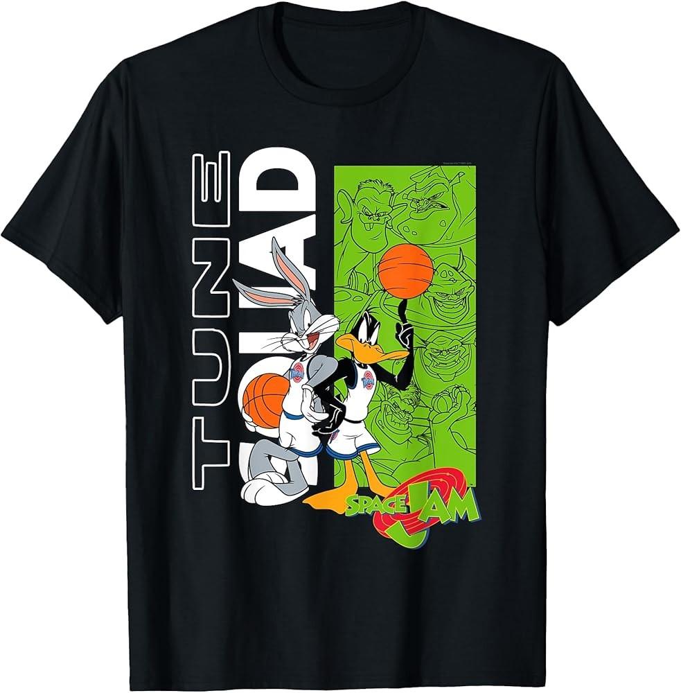 Tune Squad Bugs Bunny and Daffy Duck TShirt Unisex T-Shirt L