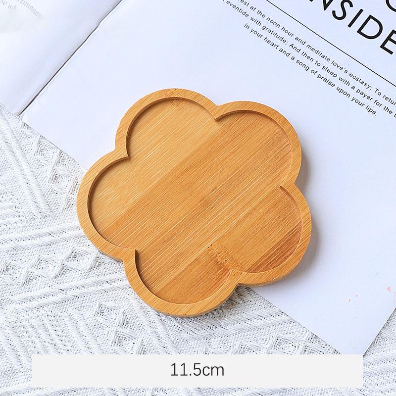

1 шт. Фигурные бамбуковые подставки Натуральные деревянные противоскользящие изоляционные подкладки для чашек Многоразовые высокотемпературные коврики для кружек Защита стола Посуда для напитков