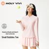 MOLY VIVI Women's Small Bubble Quick-Dry Long Sleeve Athletic Tee