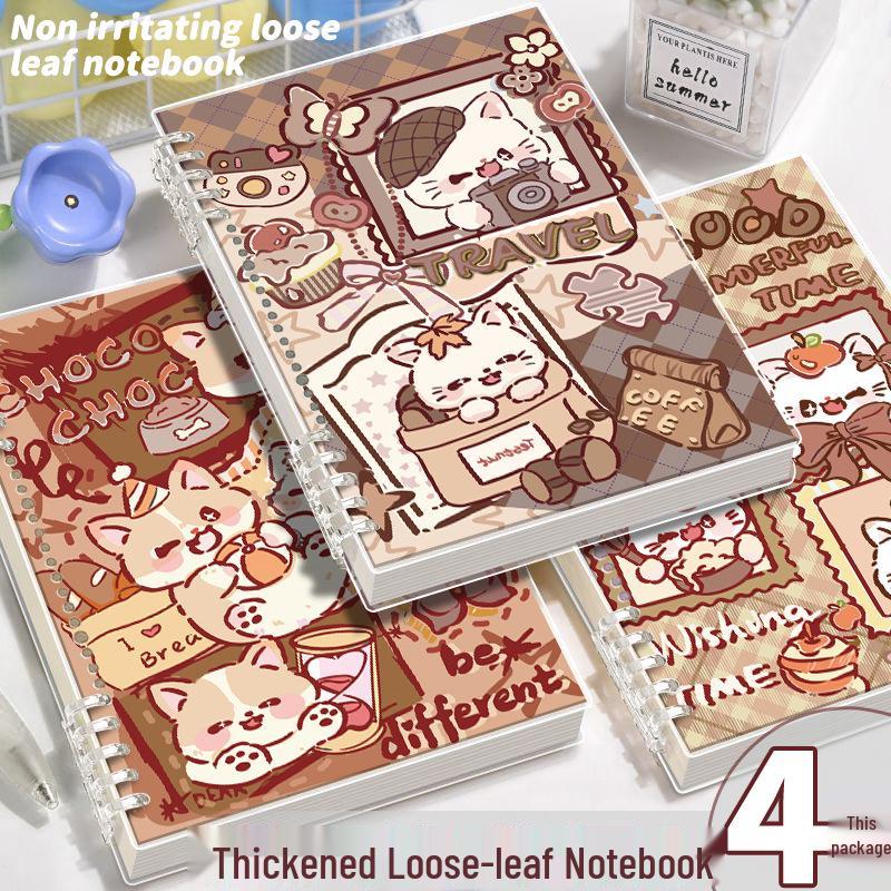 Notes A5 Meow Fun Time Uroczy Notes Luźne Kartki - Edycja Uczniowska Pogrubiona Wysokiej Jakości